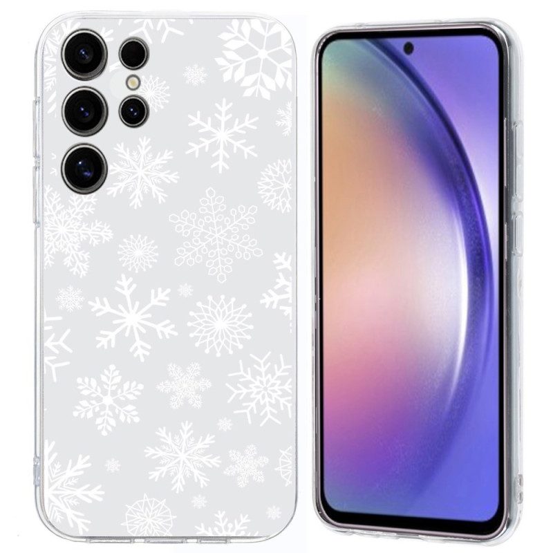 Hülle Samsung Galaxy S25 Ultra 5g Handyhülle Schneeflocke