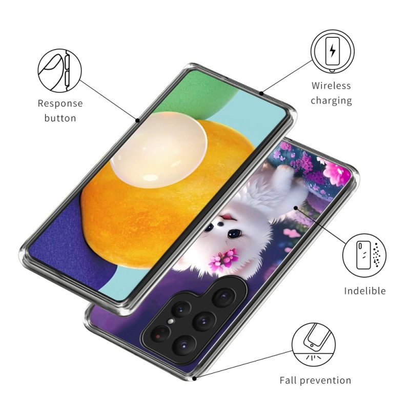 Hülle Samsung Galaxy S25 Ultra 5g Handyhülle Weißer Welpe