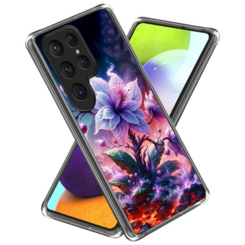 Hülle Samsung Galaxy S25 Ultra 5g Lila Blumen