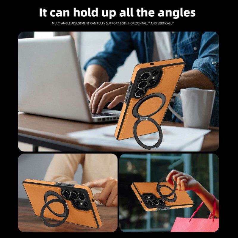 Hülle Samsung Galaxy S25 Ultra 5g Magnetisch Mit Drehbarem Ständer