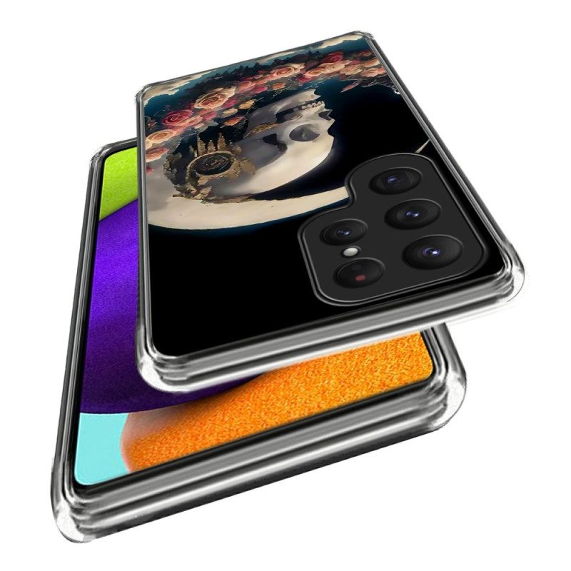 Hülle Samsung Galaxy S25 Ultra 5g Rosa Totenkopf