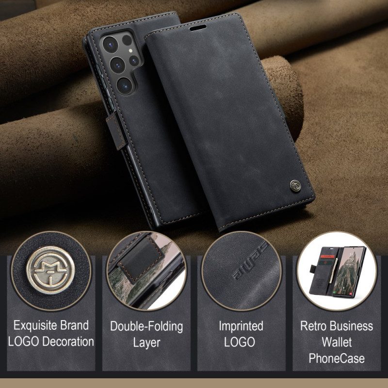 Lederhüllen Für Samsung Galaxy S25 Ultra 5g Etui In Wildlederoptik