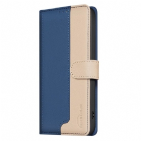 Lederhüllen Für Samsung Galaxy S25 Ultra 5g Zweifarbig Mit Rfid-blockierung Binfen Color