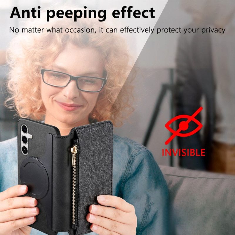 Lederhüllen Samsung Galaxy S25 Ultra 5g Geldbörse Mit Abnehmbarer Hülle