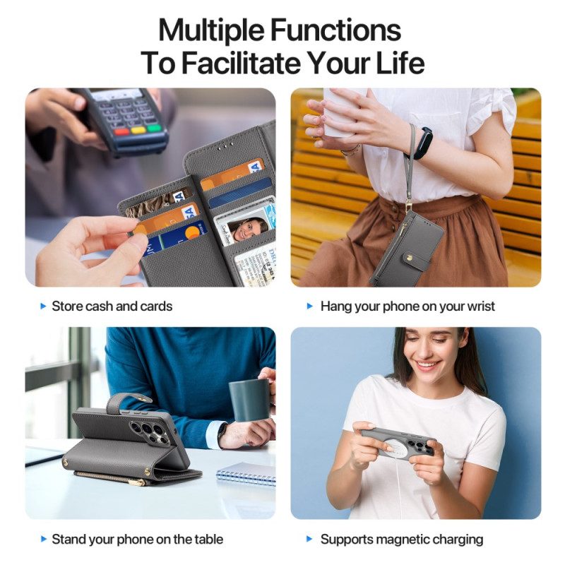 Lederhüllen Samsung Galaxy S25 Ultra 5g Handyhülle Abnehmbare Hülle Der Lawa-serie Dux Ducis