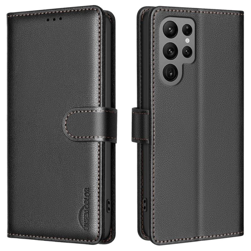 Lederhüllen Samsung Galaxy S25 Ultra 5g Handyhülle Binfen Color Rfid-technologie