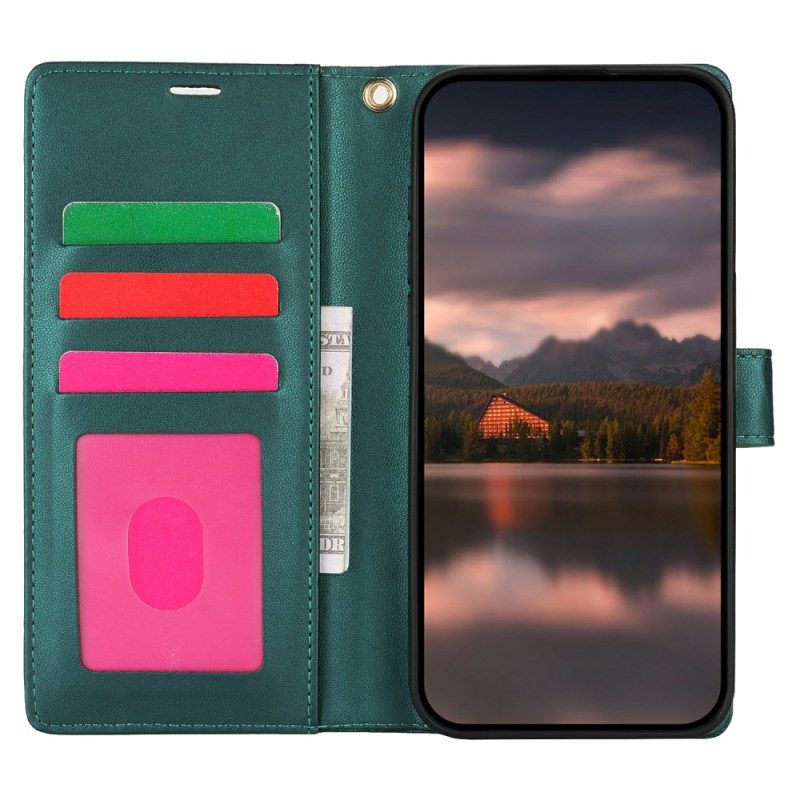 Lederhüllen Samsung Galaxy S25 Ultra 5g Handyhülle Blumenmuster Mit Riemen