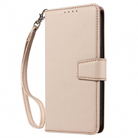 Lederhüllen Samsung Galaxy S25 Ultra 5g Handyhülle Rfid-geldbörse Aus Leder Mit Riemen