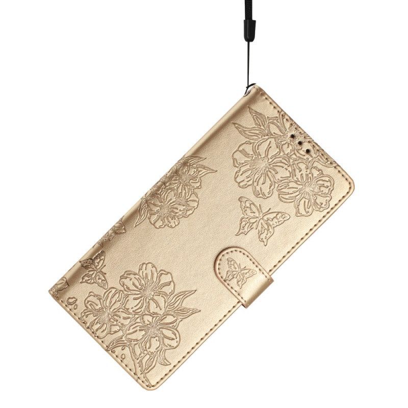 Lederhüllen Samsung Galaxy S25 Ultra 5g Kirschblüten