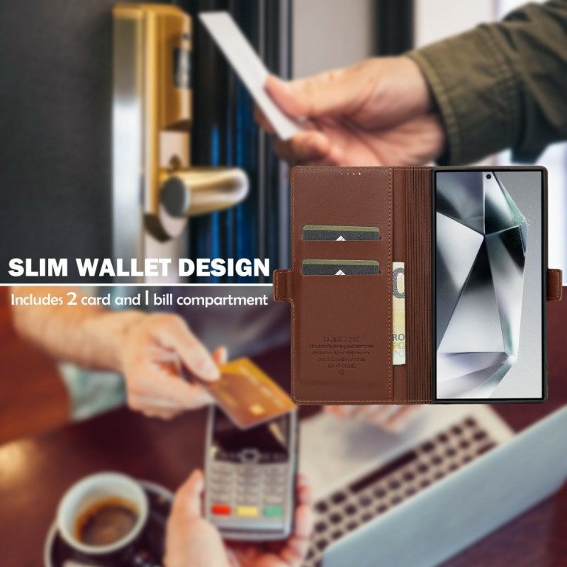 Lederhüllen Samsung Galaxy S25 Ultra 5g Klassisches Lc.imeeke