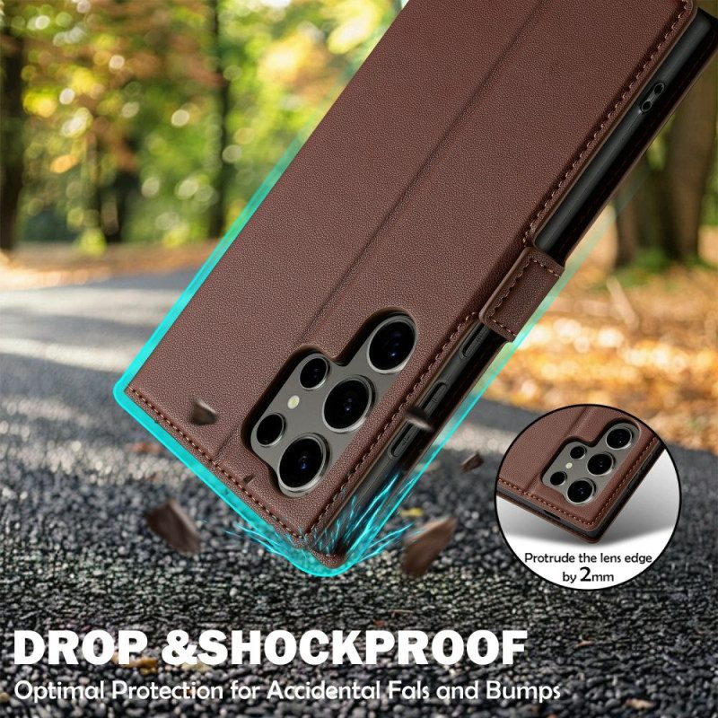 Lederhüllen Samsung Galaxy S25 Ultra 5g Klassisches Lc.imeeke