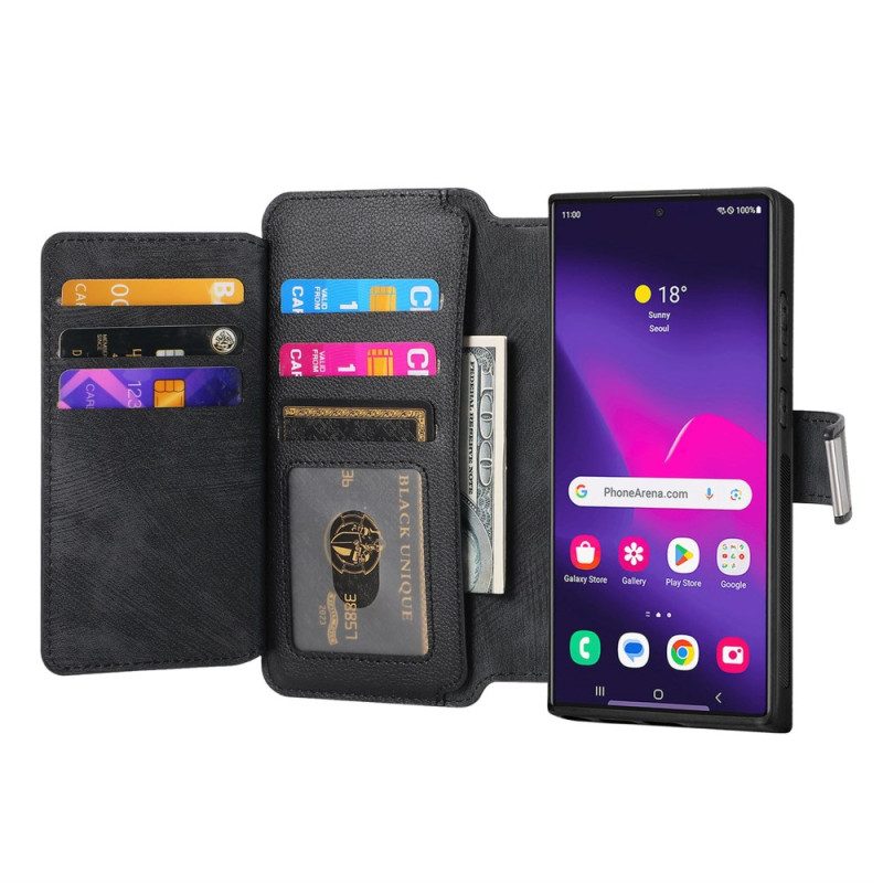 Lederhüllen Samsung Galaxy S25 Ultra 5g Magnetische Abnehmbare Hülle