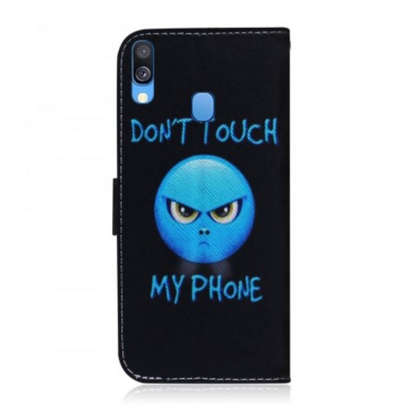 Lederhüllen Für Samsung Galaxy A40 Emoji-telefon