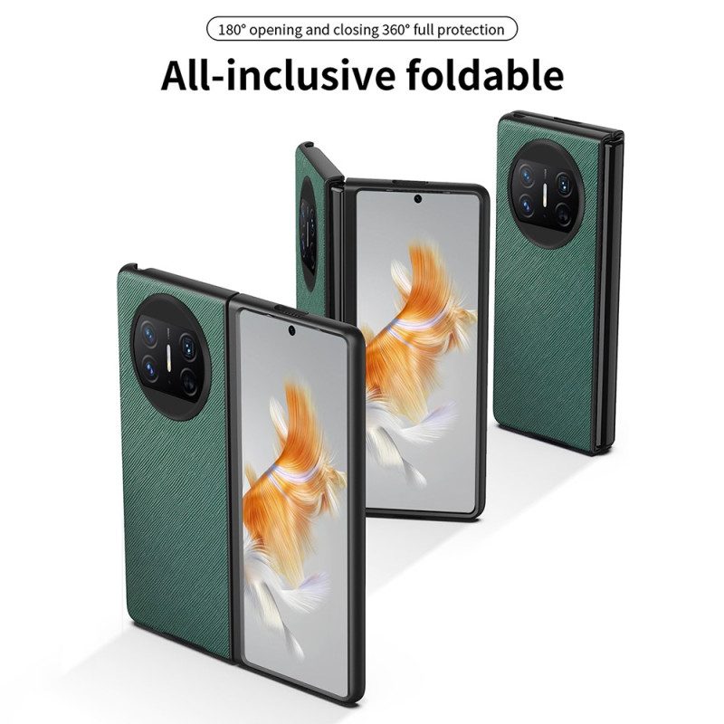 Hülle Huawei Mate X3 Handyhülle Gewebte Textur