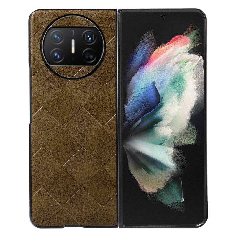 Hülle Huawei Mate X3 Handyhülle Kunstleder Mit Karomuster