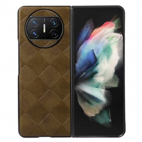 Hülle Huawei Mate X3 Handyhülle Kunstleder Mit Karomuster