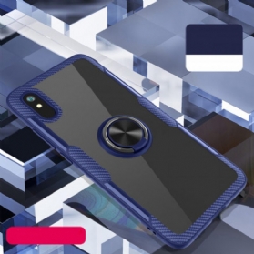 Hülle Für Xiaomi Redmi 9A Kohlefaser-metallring
