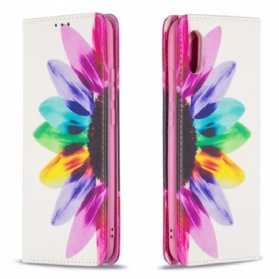 Schutzhülle Für Xiaomi Redmi 9A Flip Case Aquarellblume