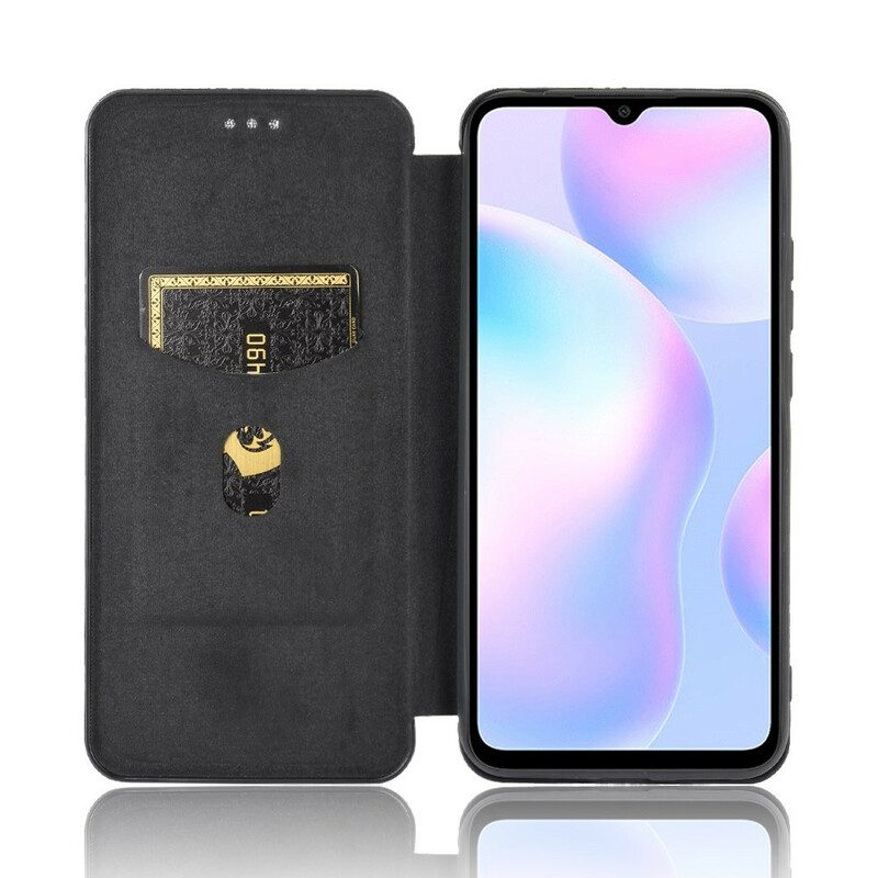 Schutzhülle Für Xiaomi Redmi 9A Flip Case Farbiges Carbon-silikon
