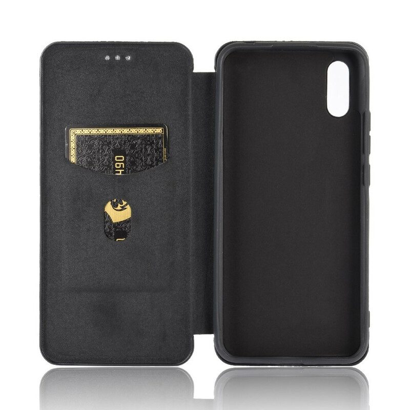 Schutzhülle Für Xiaomi Redmi 9A Flip Case Farbiges Carbon-silikon