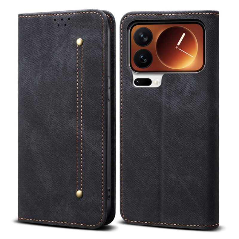 Flip Case Xiaomi 17 Pro Denim-stil