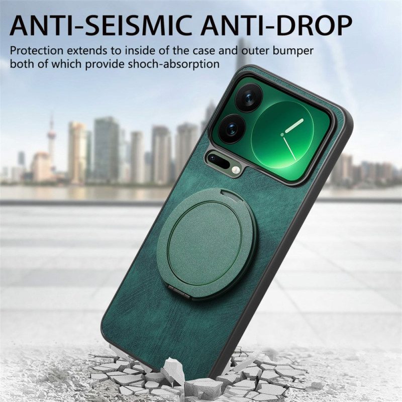 Hülle Für Xiaomi 17 Pro Drehbar Ständer Und Retro-lederoptik