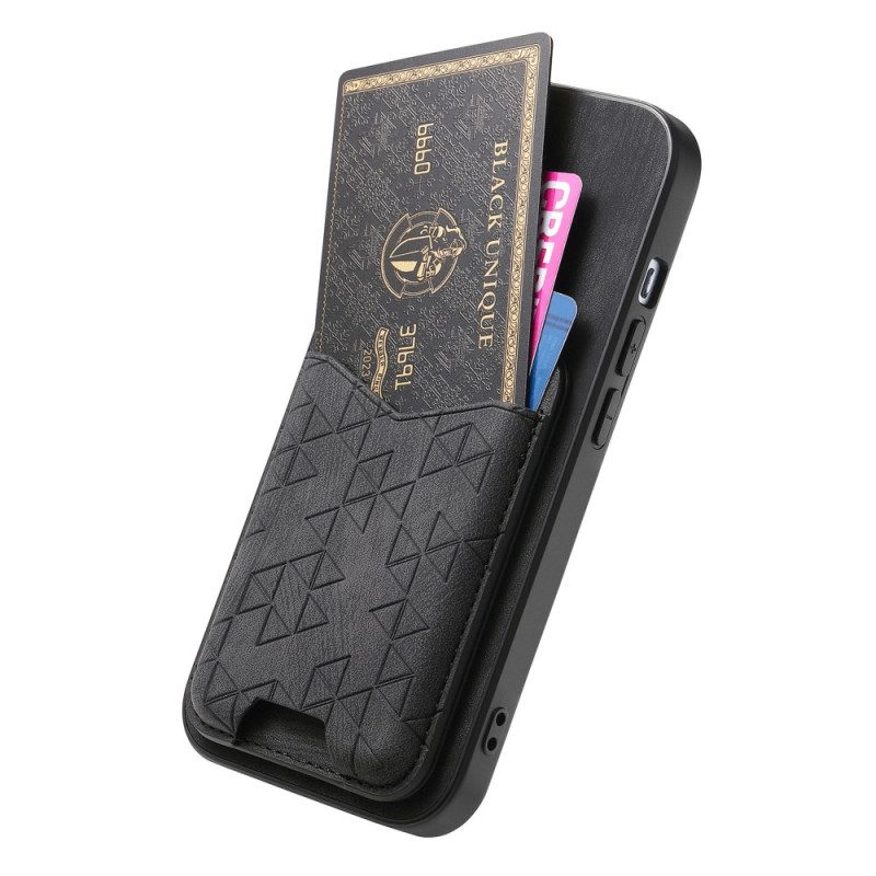 Hülle Für Xiaomi 17 Pro Kartenhalter Und Gravierter Designständer