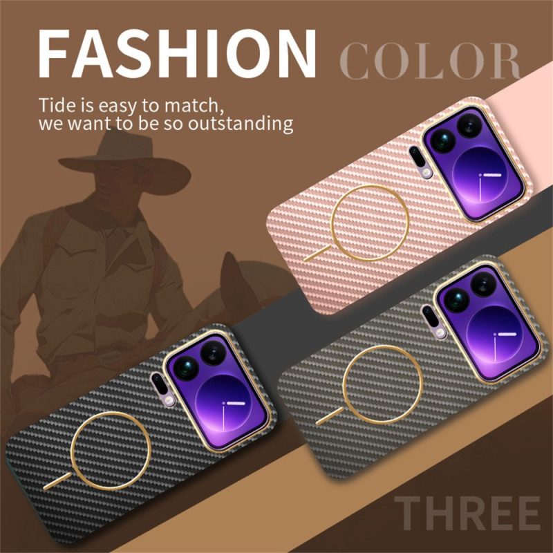 Hülle Xiaomi 17 Pro Carbonfaser-textur