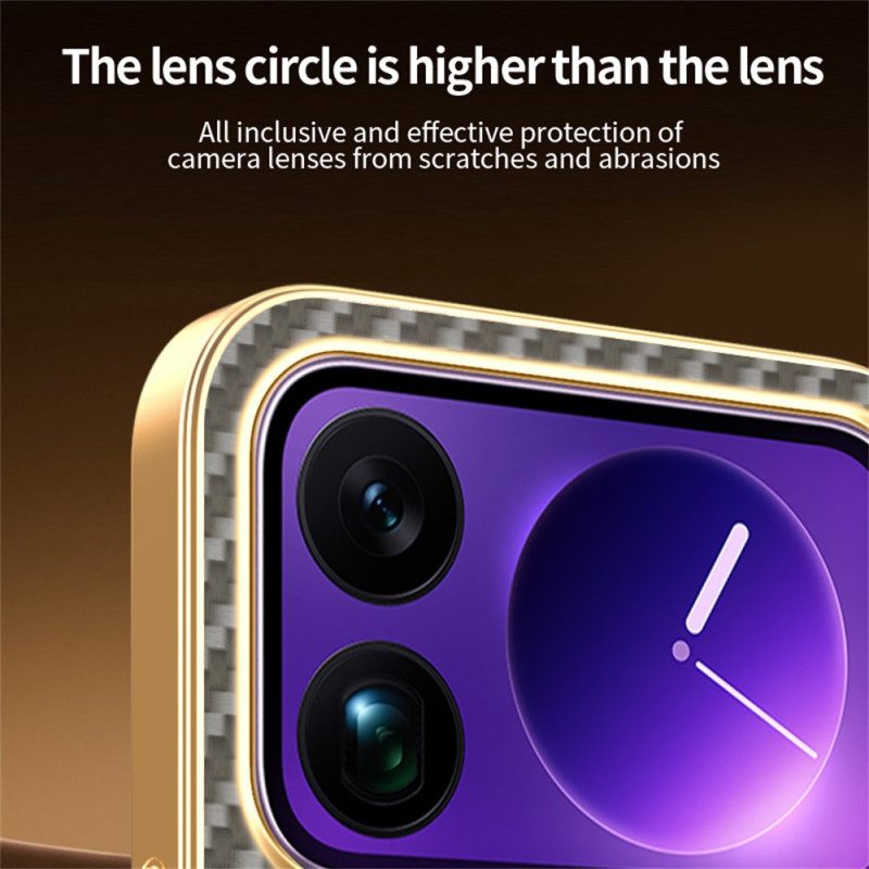 Hülle Xiaomi 17 Pro Carbonfaser-textur