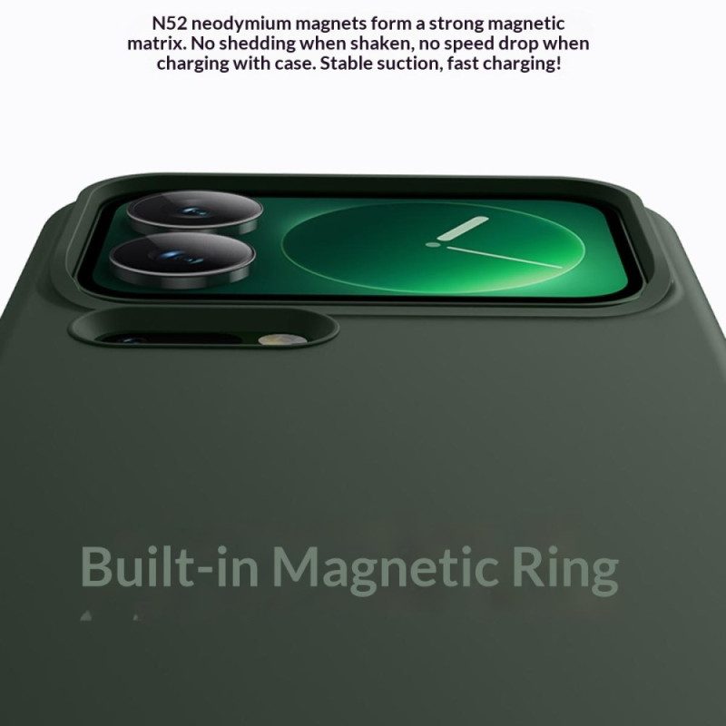 Hülle Xiaomi 17 Pro Handyhülle Magnetband Aus Flüssigem Silikon