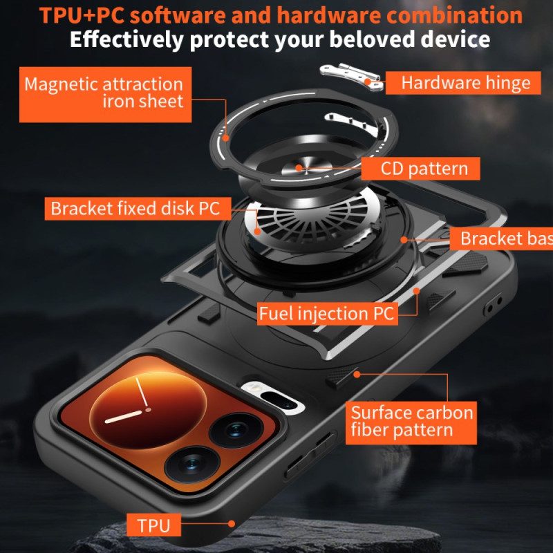 Hülle Xiaomi 17 Pro Handyhülle Magnetverschluss Mit Drehbarem Ständer