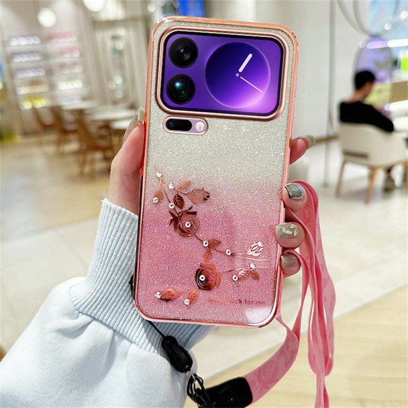 Hülle Xiaomi 17 Pro Handyhülle Strasssteine Mit Bändern