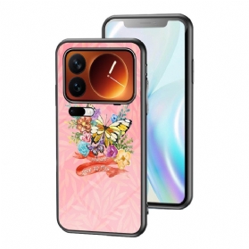 Hülle Xiaomi 17 Pro Schmetterling Aus Gehärtetem Glas