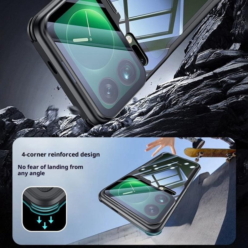 Hülle Xiaomi 17 Pro Transparenter Integrierter Ständer Und Kameraschutz