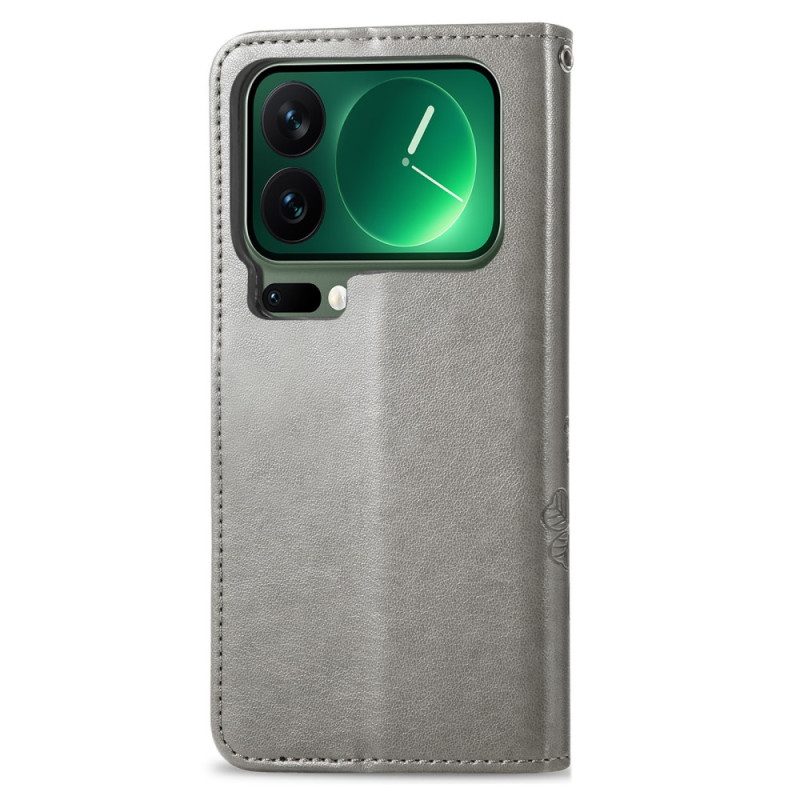 Lederhüllen Für Xiaomi 17 Pro Kleeblätter