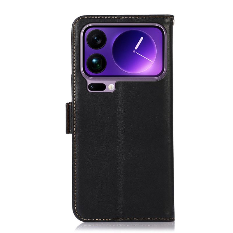 Lederhüllen Für Xiaomi 17 Pro Ledergeldbörse Mit Rfid-schutz