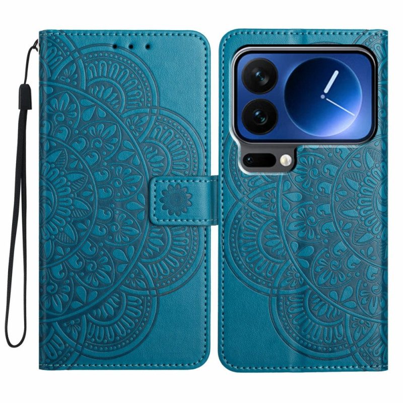 Lederhüllen Für Xiaomi 17 Pro Mandala-gravur
