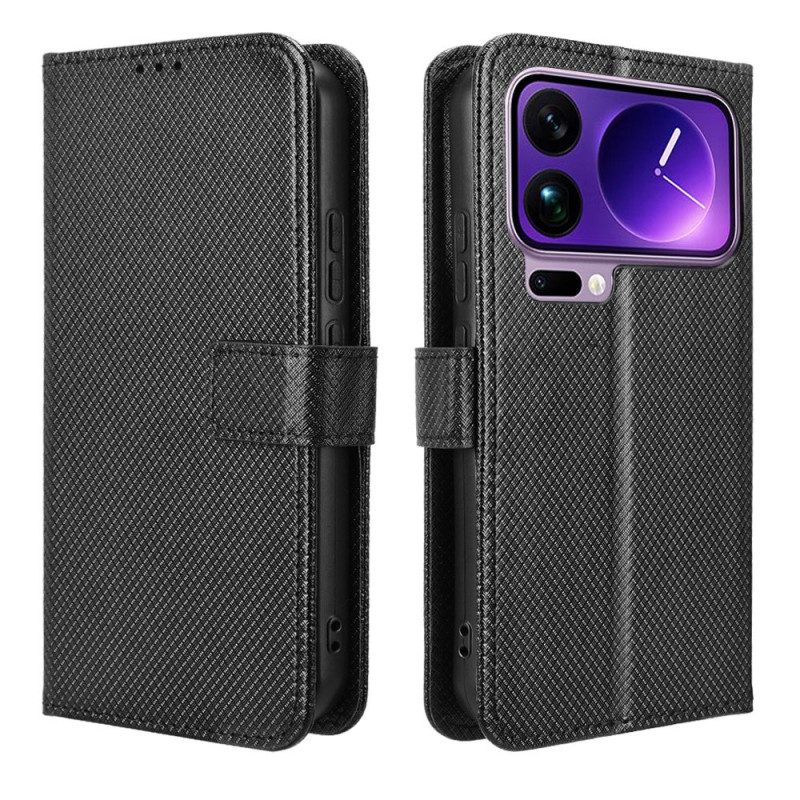 Lederhüllen Für Xiaomi 17 Pro Strukturiertes Kunstleder