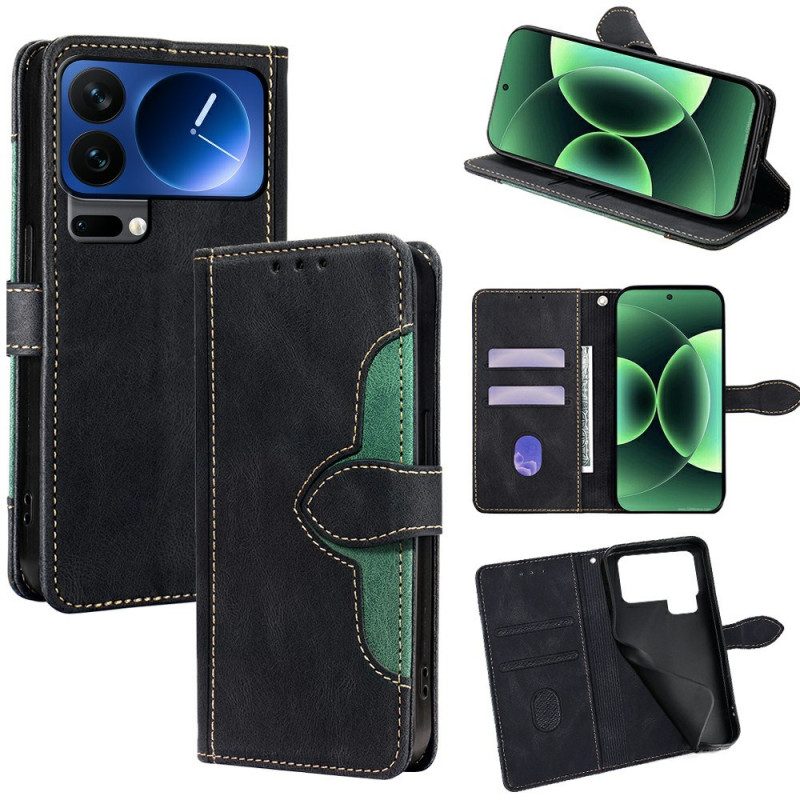 Lederhüllen Xiaomi 17 Pro Blumendesign