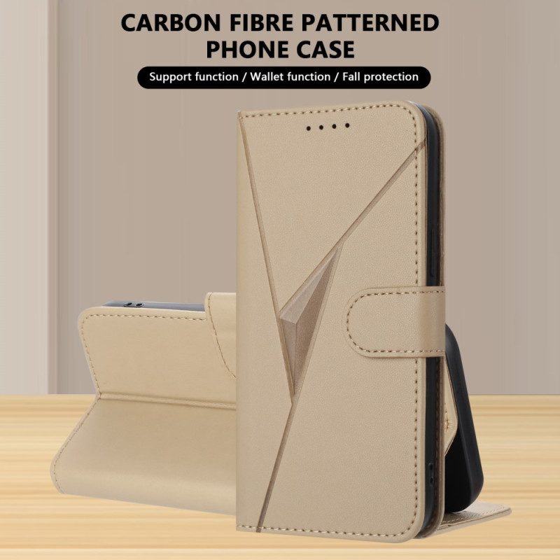 Lederhüllen Xiaomi 17 Pro Handyhülle Dreiecksmuster