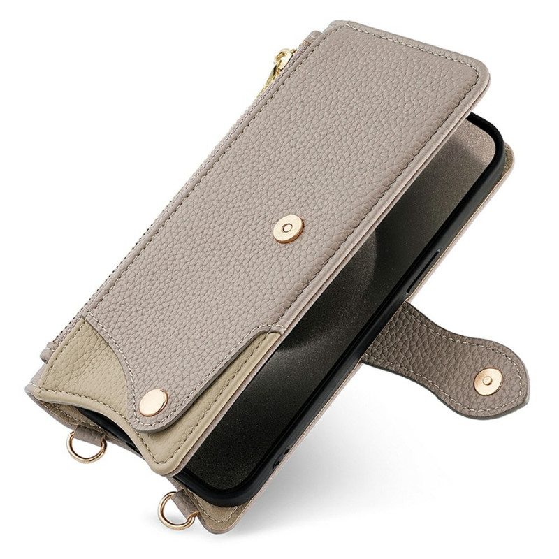 Lederhüllen Xiaomi 17 Pro Handyhülle Geldbörse Mit Kette