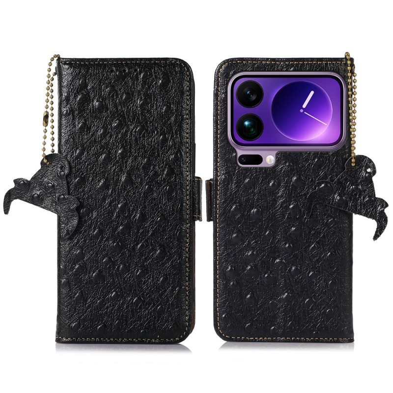 Lederhüllen Xiaomi 17 Pro Handyhülle Rfid-blockierung In Echtleder