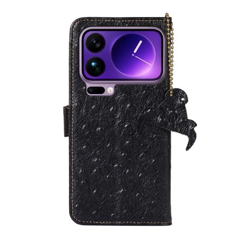 Lederhüllen Xiaomi 17 Pro Handyhülle Rfid-blockierung In Echtleder