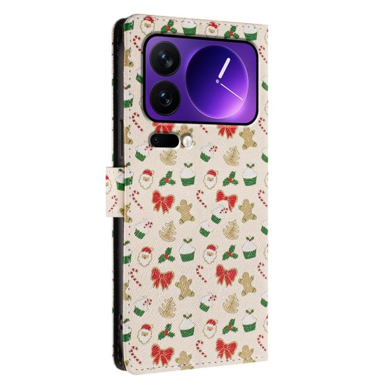 Lederhüllen Xiaomi 17 Pro Handyhülle Weihnachten