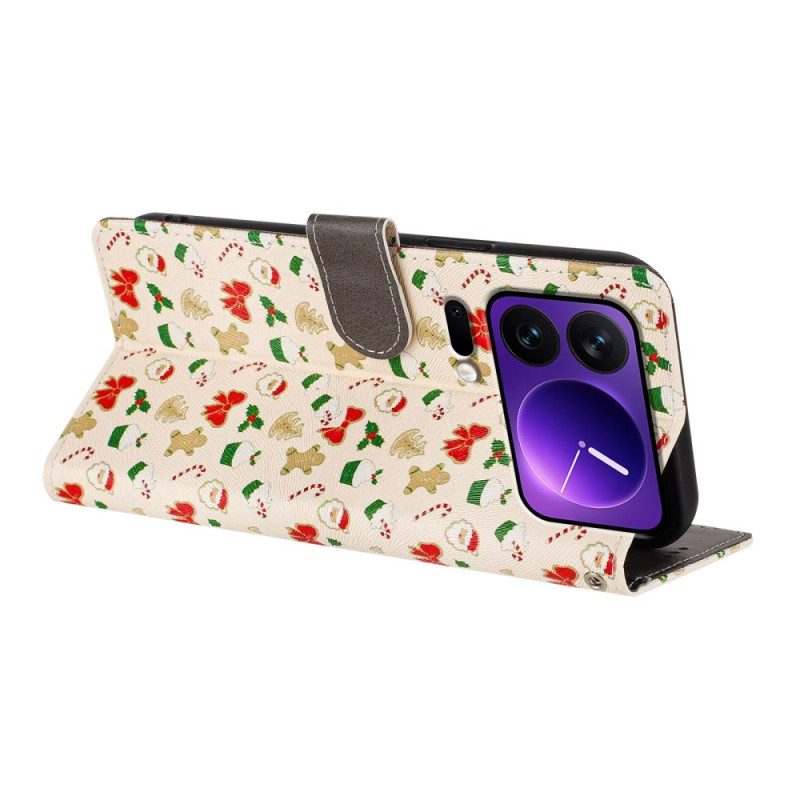 Lederhüllen Xiaomi 17 Pro Handyhülle Weihnachten