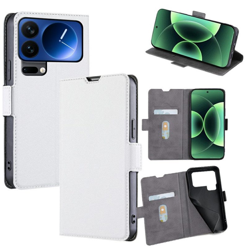 Lederhüllen Xiaomi 17 Pro Kunstleder Mit Doppelverschluss