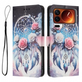 Lederhüllen Xiaomi 17 Pro Traumfänger Und Rosen