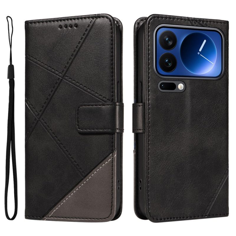 Lederhüllen Xiaomi 17 Pro Zweifarbige Lederoptik