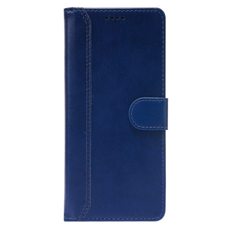 Flip Case Für Xiaomi Redmi Note 10 Pro Glänzende Und Freiliegende Nähte