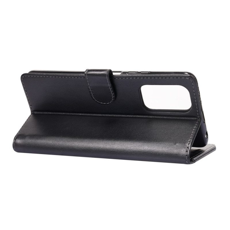 Flip Case Für Xiaomi Redmi Note 10 Pro Glänzende Und Freiliegende Nähte